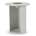 Onza - Outdoor White End Table w/ Solar Light