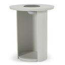 Onza - Outdoor White End Table w/ Solar Light