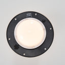 Onza - Outdoor White Medium End Table w/ Solar Light