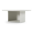 Onza - Outdoor White End Table w/ Solar Light