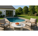 Tabarca - Outdoor Beige Fabric 4 Seat Sofa