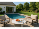 Onza - Outdoor White Coffee Table