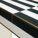 Op Art Waterfall Console
