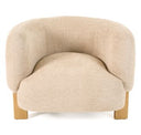 Optima - Mid-Century Modern Orange Fabric Accent Chair