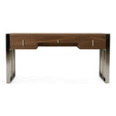 Orcutt - Modern Walnut & Stainless Steel Desk