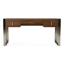 Orcutt - Modern Walnut & Stainless Steel Desk