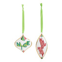 Naughty & Nice 2026 Ornament Set