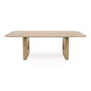 Osaka - Modern Faux Marble + Natural Ash Dining Table