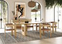 Oshana - Modern White Oak Dining Set
