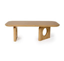 Oshana - Modern Rust Leatherette + White Oak Dining Chair