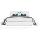 Ovidius + Victoria - Modern White Crocodile Lacquer Bedroom Set
