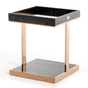 Padua Modern Small Champagne & Rosegold End Table