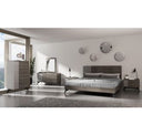 Palermo Italian Modern Faux Concrete & Grey Mirror