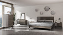palermo italian modern faux concrete & grey bed