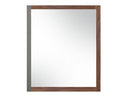 Palermo - Italian Modern Faux Concrete & Walnut Mirror
