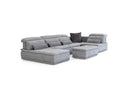 Panorama - Italian Modern Grey Fabric Modular Sectional Sofa