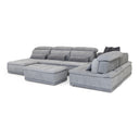 Panorama - Italian Modern Grey Fabric Modular Sectional Sofa