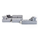 Panorama - Italian Modern Grey Fabric Modular Sectional Sofa