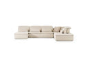 Panorama - Italian Modern Beige Fabric Modular Sectional Sofa