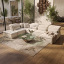 Panorama - Italian Modern Beige Fabric Modular Sectional Sofa