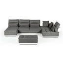 Panorama - Italian Modern Beige Fabric Modular Sectional Sofa