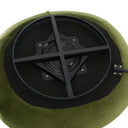 Pascal Modern Round Green Velvet Swivel Lounge Chair