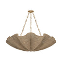 Patina Gold Leaf Bardonia Chandelier 48" by Hudson Valley