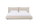 Patrick - Modern Light Grey Leather Bed