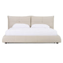 Patrick - Modern Light Grey Leather Bed