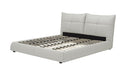 Patrick - Modern White Leather Bed