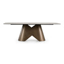 Paulsen - Modern Ceramic + Brass Dining Table