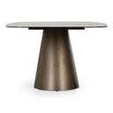 Paulsen - Modern Ceramic + Brass Dining Table