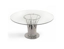 Paxton - Modern Glass + Rosegold Console Table