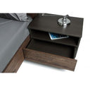 Wharton Modern Dark Aged Oak Mirror