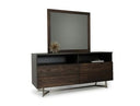 Wharton Modern Dark Aged Oak Mirror