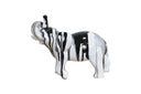 White Multi Colored Elephant Sculpture