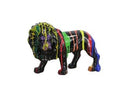Lion Multi Colored Sculpture