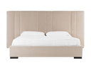 Penelope - Modern Beige Velvet Bed