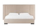 Penelope - Modern Beige Velvet Bed