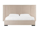 Penelope - Modern Beige Velvet Bed