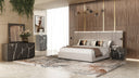 Aspen - Modern Matte Brown Ash & Silver Dresser