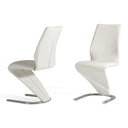 Penn - Modern White Leatherette Dining Chair (Set of 2)