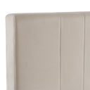 penrose - modern beige fabric bed