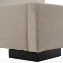 Penrose - Modern Beige Fabric Bed