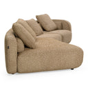 Percy - Contemporary Beige Fabric Left Facing Chaise Sectional Sofa