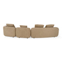 Percy - Contemporary Beige Fabric Left Facing Chaise Sectional Sofa