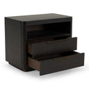 Perez - Modern Dark Burl Nightstand, view 5