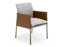 Fairview - Modern Grey & Brass Dining Chair