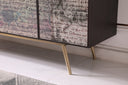 Phelan - Modern Smoked Ash & Brass Buffet