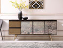 Phelan - Modern Smoked Ash & Brass Buffet